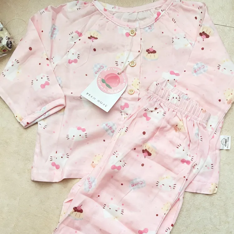 粉色Kt竹纤维长袖长裤家居服