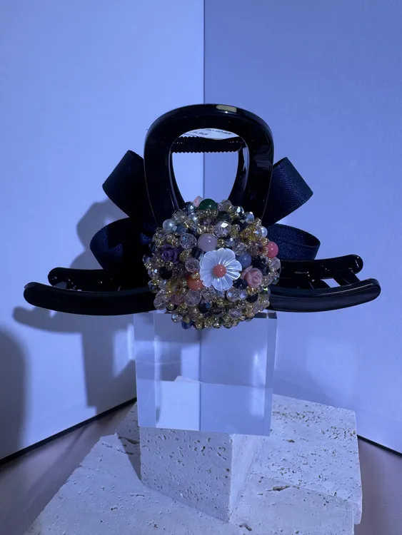 饰品韩版发饰日韩森系优雅女抓夹边夹原创设计发夹