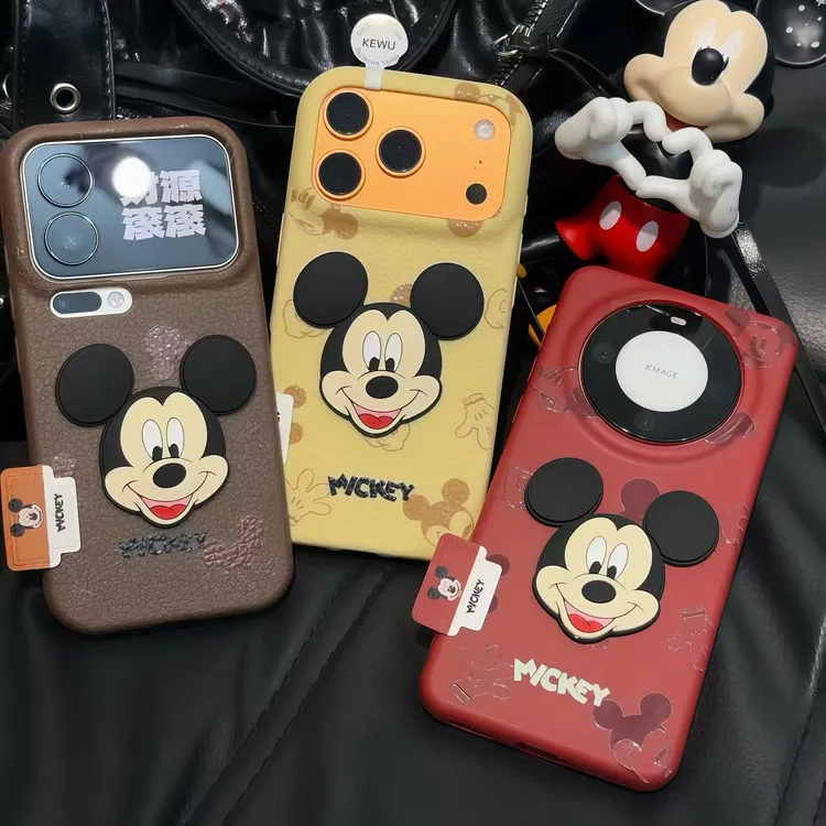卡通米奇头像标签适用苹果17/16promax手机壳华为P70vivo小米15套