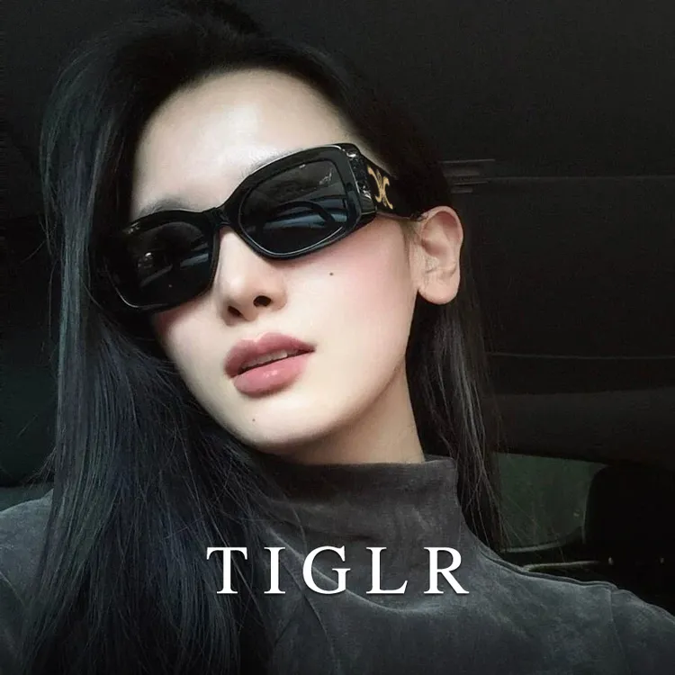 帝格勒复古黑色方框墨镜女高级感2025新款凯旋门太阳眼镜防紫外线