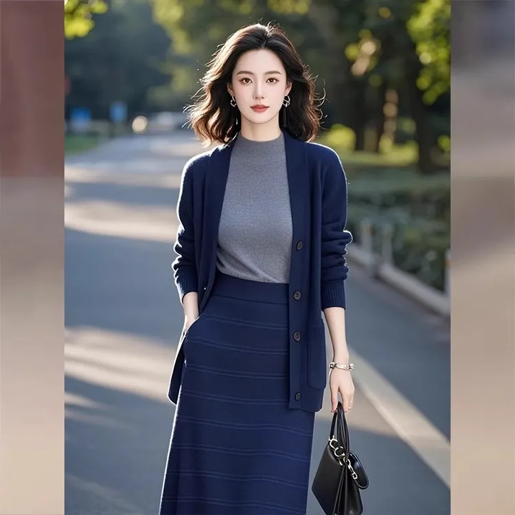 哥弟阿玛施正2025秋季新款韩系显瘦软糯慵懒风女神范常规洋气毛呢