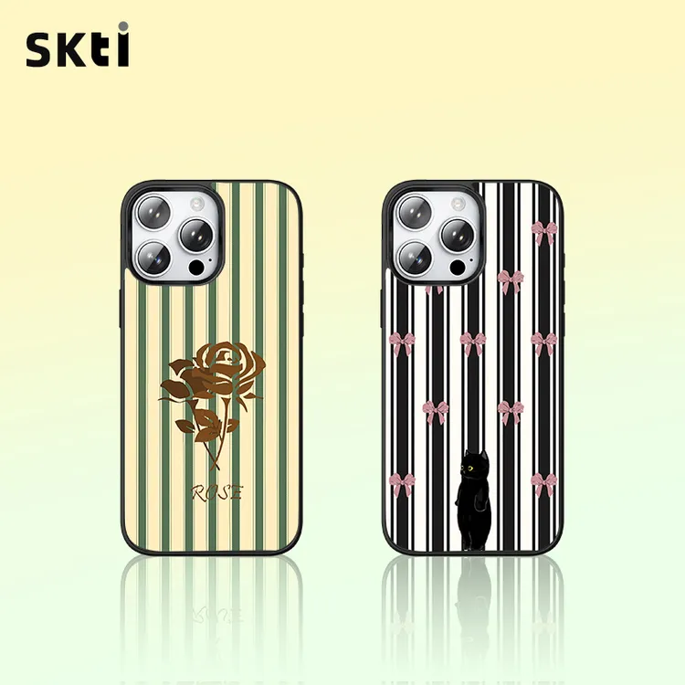 SKTI新款鎏金适用苹果17promax手机壳iPhone16简约14/13/15超薄款
