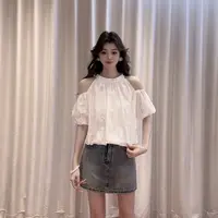 IEF/爱依服2025新款夏季时尚百搭显瘦温柔氛围感梭织上衣