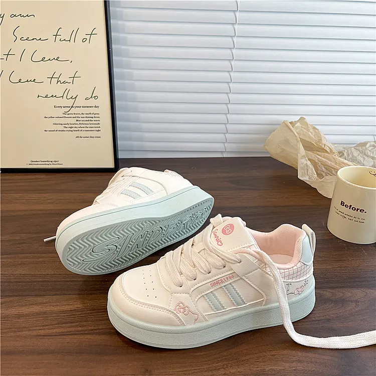 易少年欧若风小白鞋女2025秋季女鞋百搭学生休闲板鞋运动鞋新款潮