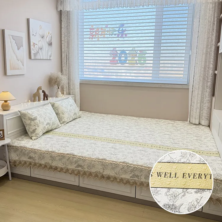 母婴A类纯棉榻榻米床单炕盖防滑绗缝四季裸睡可机洗建议拍大20cm商品图