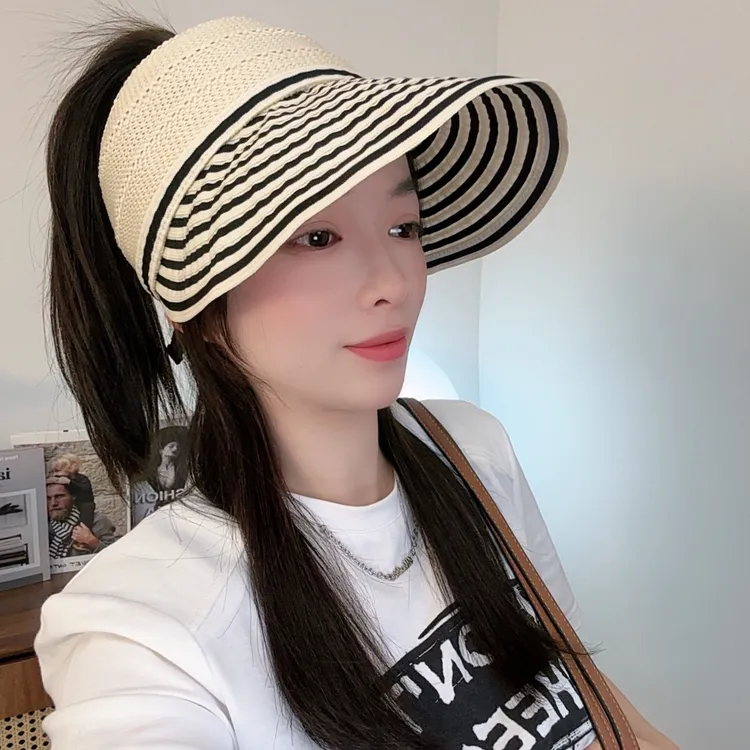 帽子遮阳帽空顶帽大檐渔夫帽鸭舌帽空顶时尚百搭凉帽