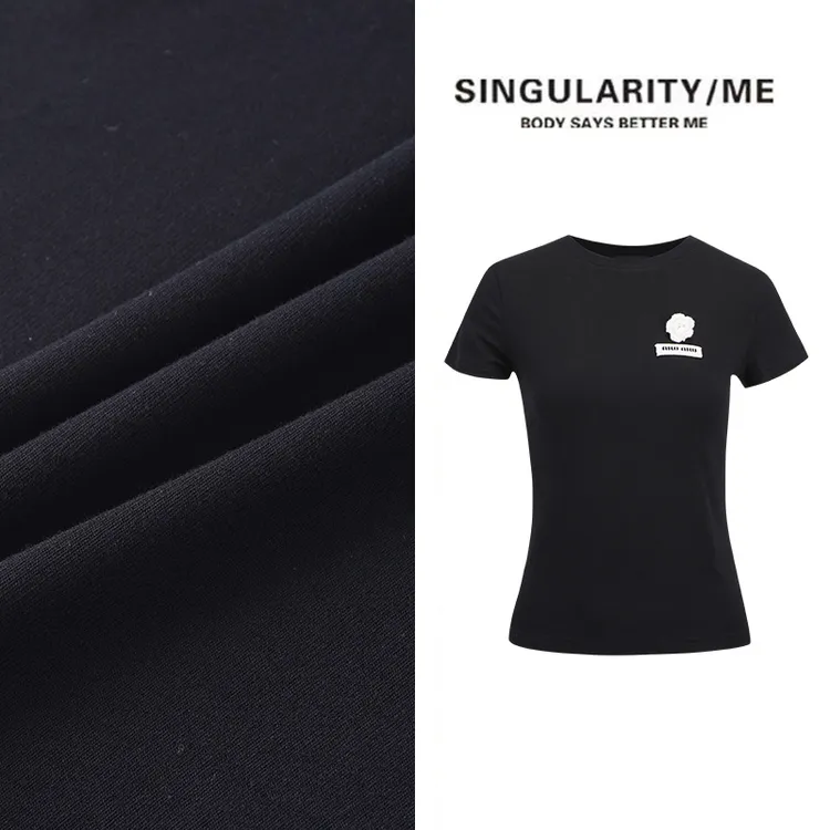 Singularity Me 2A 73055-1 正肩缪系基础圆领百搭黑色T恤