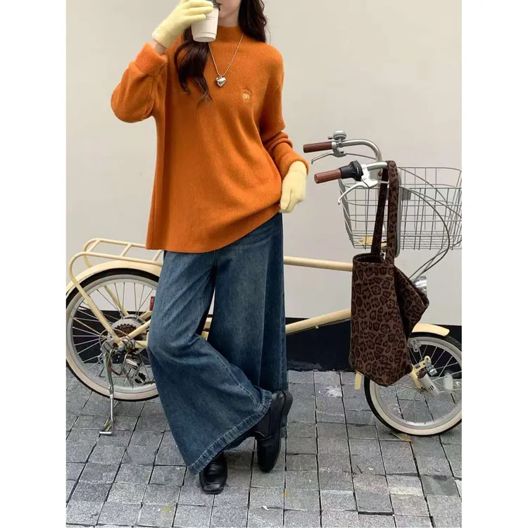 刺绣南瓜款 扣子款 净面款 加绒毛衣 轻盈时尚 休闲气质 女士毛衣