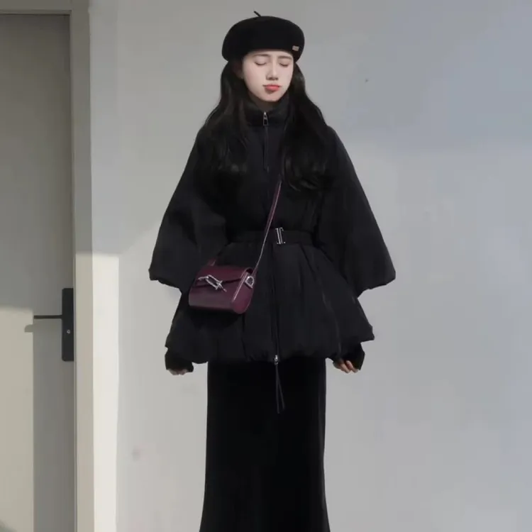白鸭绒短款羽绒服女冬季新款2025年新款时尚洋气高级感小众设计感