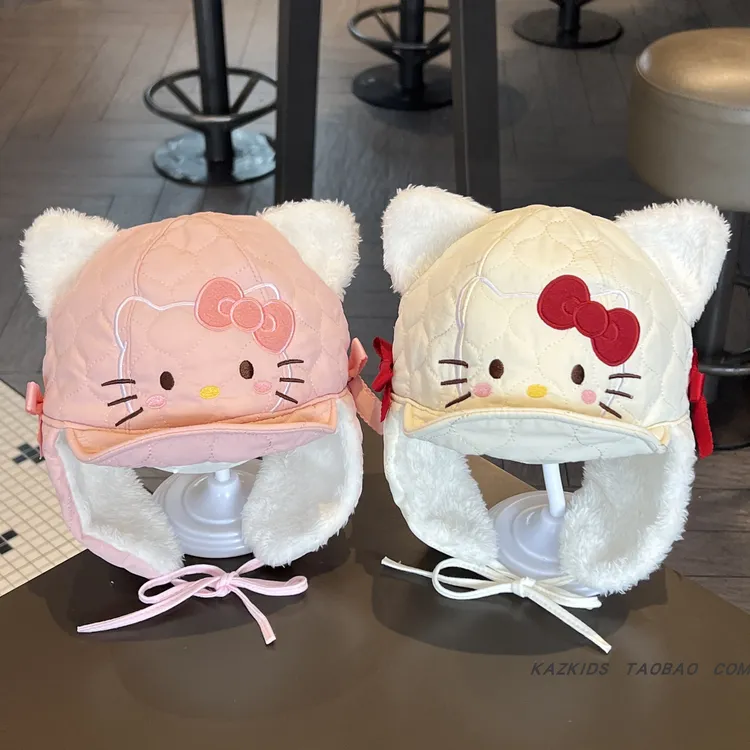 女宝宝帽子秋冬季可爱超萌婴幼儿童套头帽雷锋小龄防风保暖护耳帽