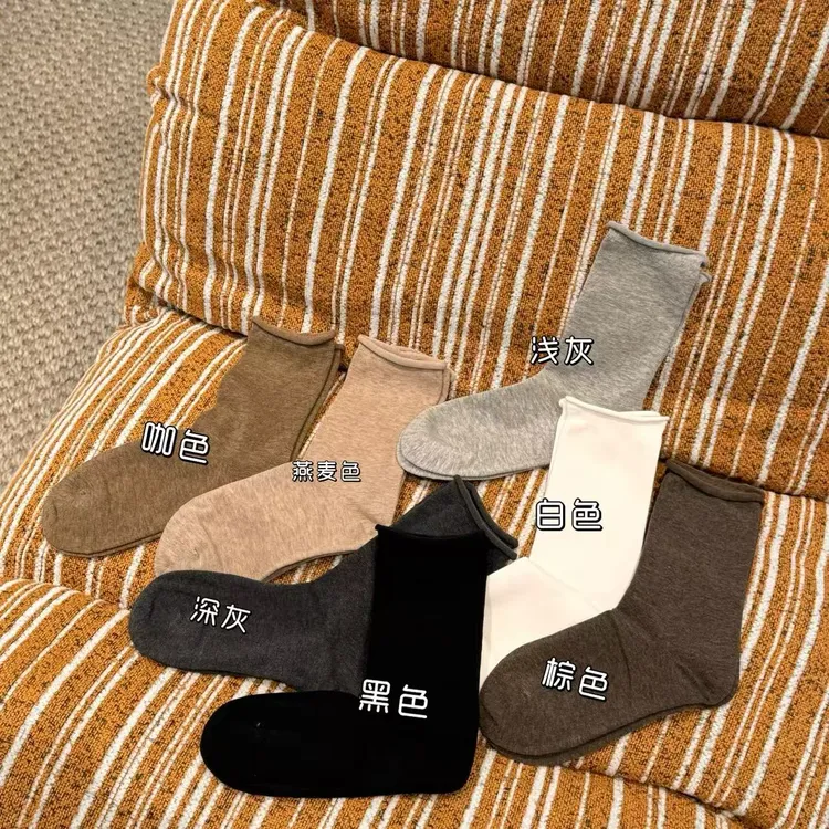 徐秋阳 XQY穿搭的最后就是长期主义的纯色堆堆袜SW-B895