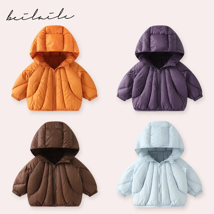 【三防带帽羽绒 小乐妈】婴儿童衣服羽绒服外套白鸭绒厚冬季下架J21