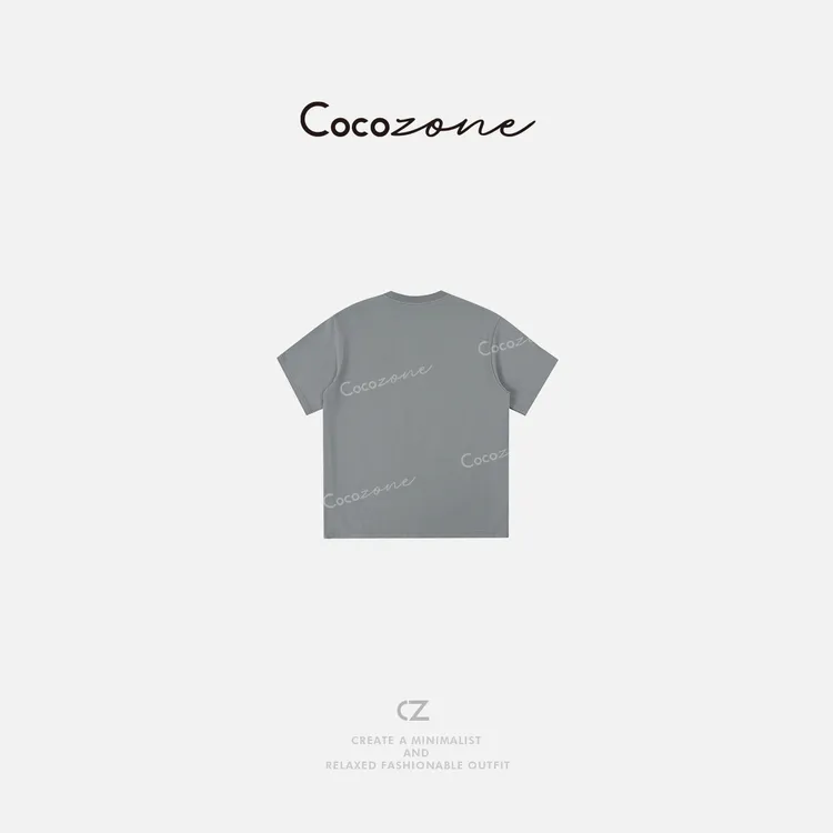 COCO ZONE 刘一一【100棉】简约时尚休闲圆领短袖T恤CD2A0565