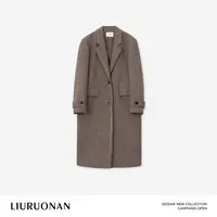 LIURUONAN | 9.28四周年【巴特西大衣】复古廓形翻领中长款毛呢外套