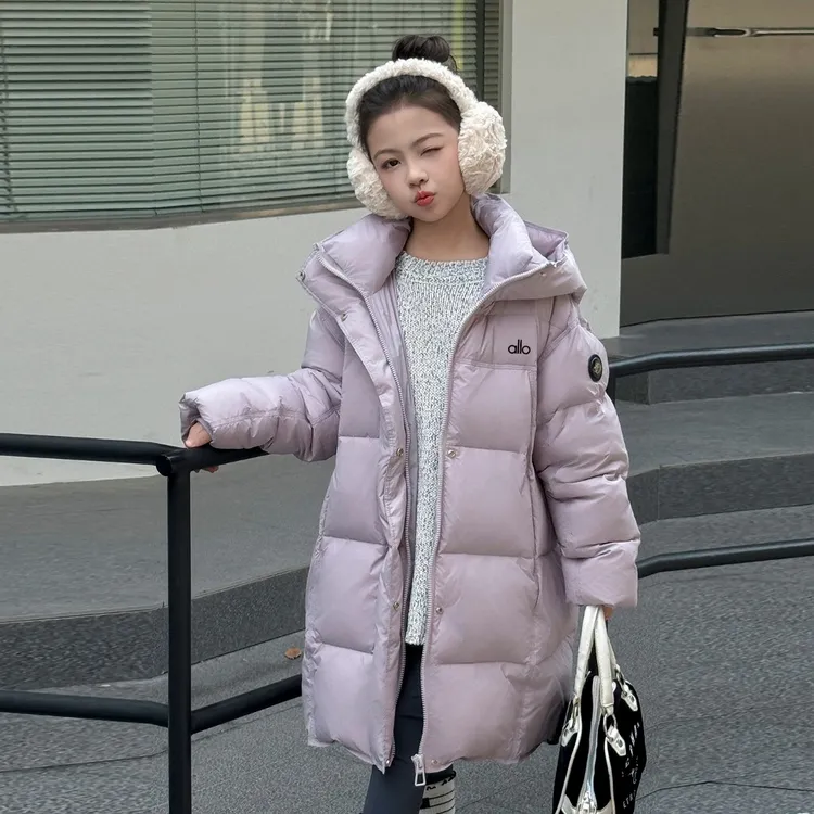 BXM 新国标90白鸭绒儿童羽绒服女大童新款冬装韩式百搭加厚中长款