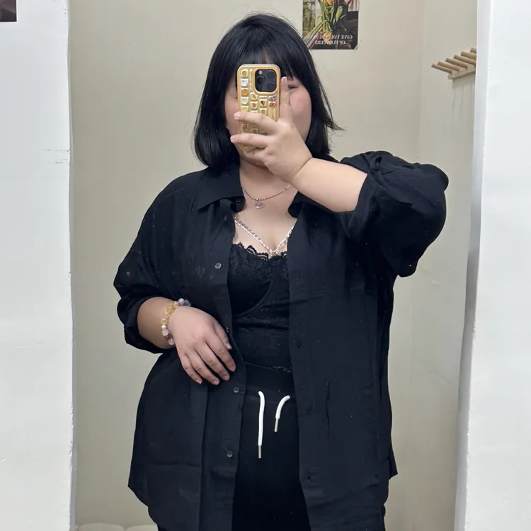 林墩墩大码链条吊带背心