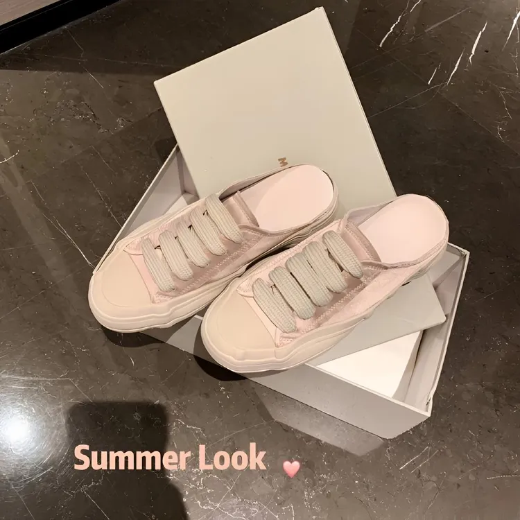 【苏茵茵同款】夏日氧气~真丝绸缎溶解厚底休闲鞋女板鞋帆布鞋新款 