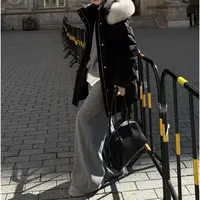 新款气质休闲韩版简约毛领羽绒服YR7605561 