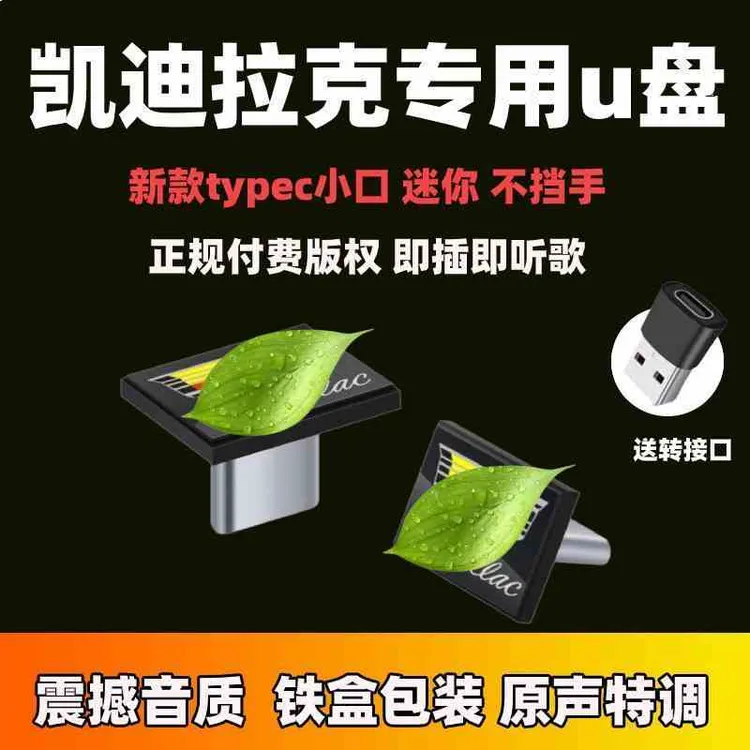 凯迪拉克专用储存盘新款CT6/CT5/CT4/XT6/XT5汽车车用typec接口