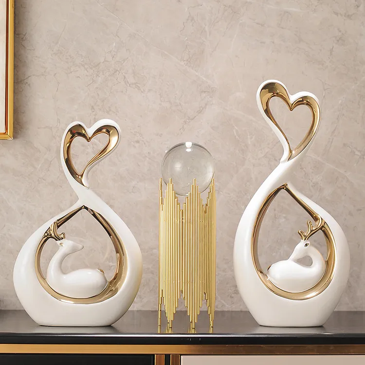 电视柜摆件客厅酒柜轻奢高端大气上档次新房乔迁礼物搬家居装饰品