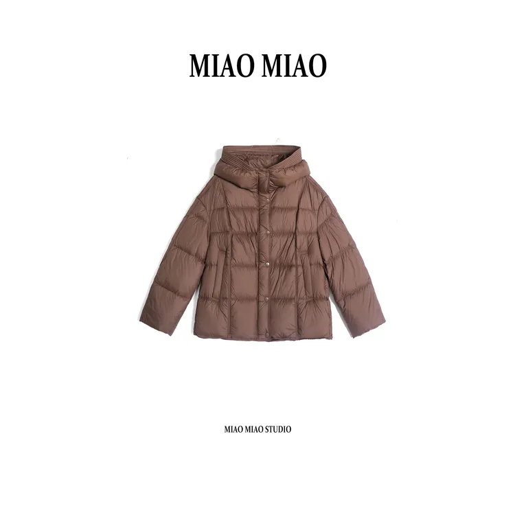 【千岚】徐淼淼保暖波兰进口95白鹅绒时尚厚款连帽鹅绒服BF1825