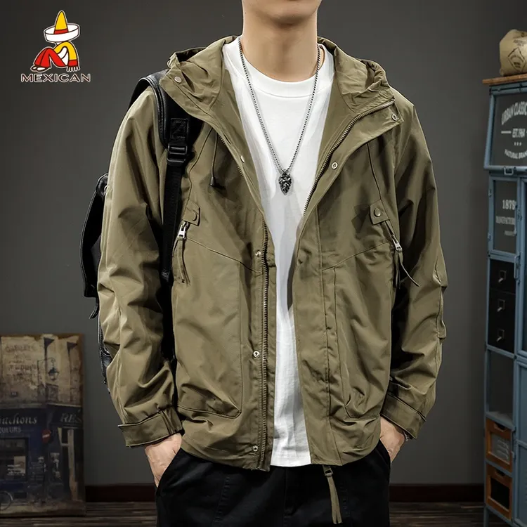 Mexican/稻草人春季机能工装夹克男款美式潮流冲锋外套运动登山服