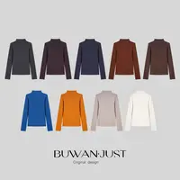 BUWANJUST【第二层肌肤】定制小高领大弹力舒适绵羊毛打底衫B853