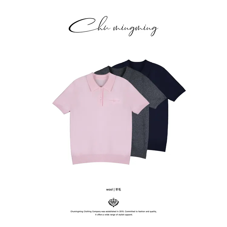【CHU/2025SSNEW】《奶昔》polo绵羊毛上衣SS2532-1