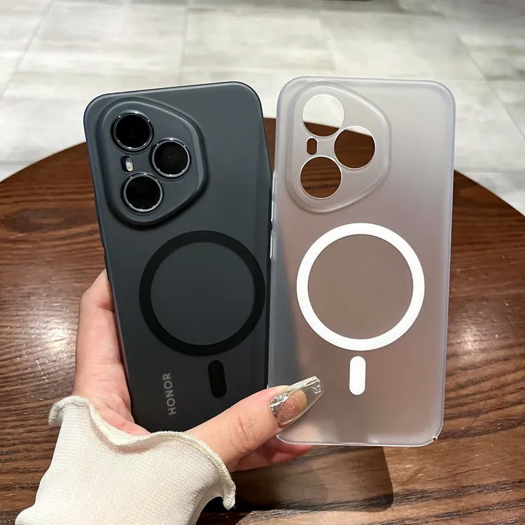 磁吸磨砂肤感适用荣耀400pro手机壳荣耀400简约超薄防摔半透明300