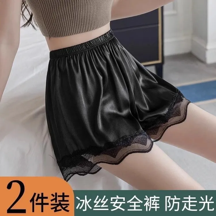 【买一送一】打底安全裤防走光夏季不卷边透气蕾丝花边打底裤T商品图