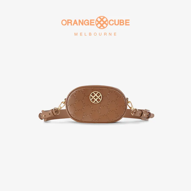 OrangeCube(海外版）Honeybee 蜂窝马赛克拼接斜挎胸包时尚轻奢