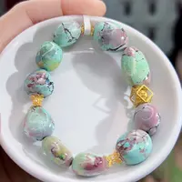 18K金镶嵌绿松石珠宝奇石