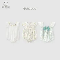 【断码女宝吊带包屁衣】夏季女宝宝可爱吊带包屁衣薄款亲肤连体衣