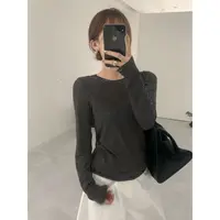 J-A7968#YOUR#韩系条纹百搭显瘦打底长袖T恤(福利)