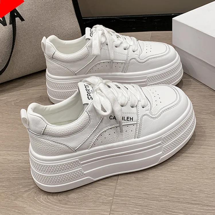 爆款厚底增高小白鞋女2025秋季新款时尚韩版百搭学生运动休闲鞋女