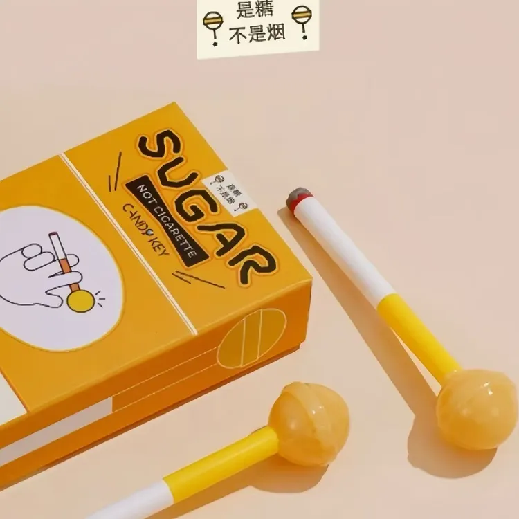 创意烟杆造型棒棒糖积木拼装礼物搞笑整蛊趣味恶搞创意玩具车用品