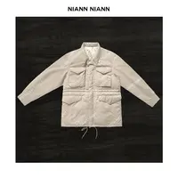  NiannNiann 新款女装定制三星90白鹅绒水洗抽绳工装羽绒服16218