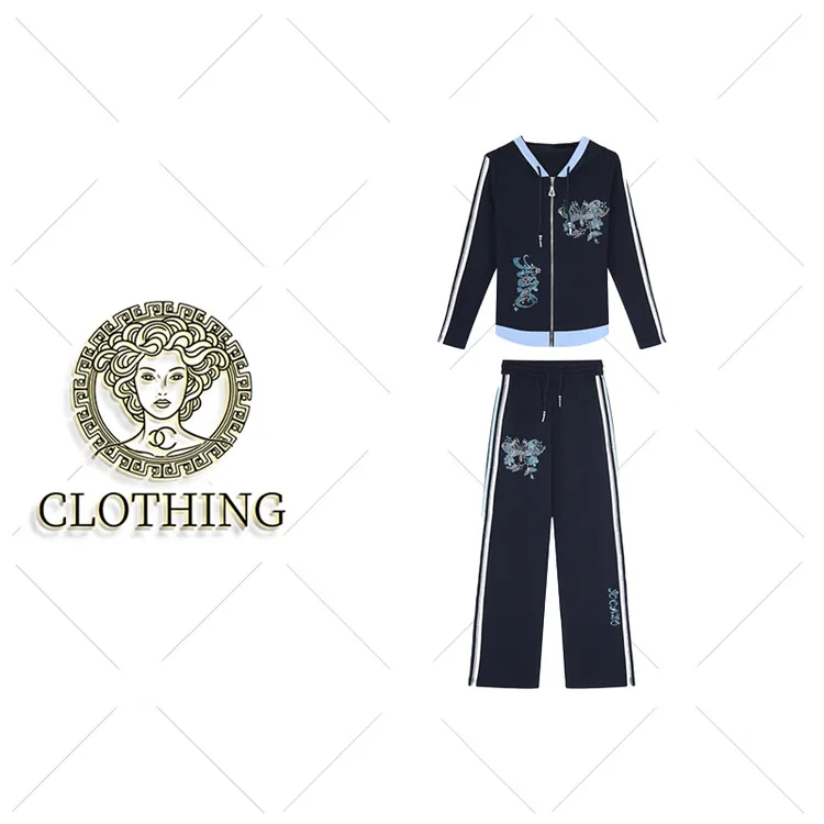 【CLOTHING/原创设计】B69135新款洋气百搭休闲套装