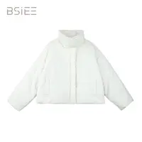 BSIEE/本涩宽松时尚女款雾面简约鹅绒服