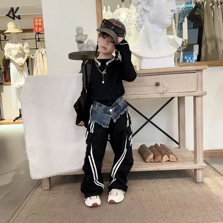 女童2025春秋新款韩版洋气时髦套装女大童休闲运动卫衣两件套潮裤