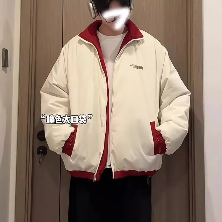 【双面穿棉服➕现货➕男女同款】冬季新款棉服厚款双面穿立领短款棉衣