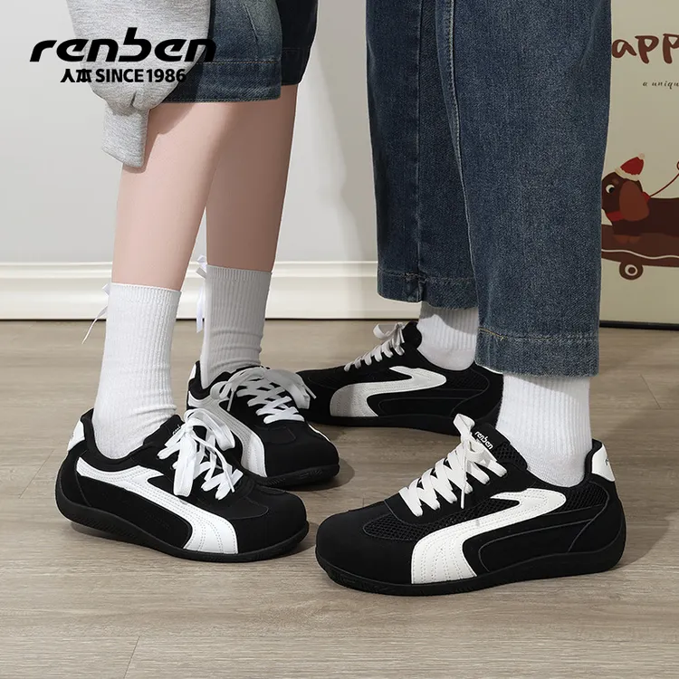 2025人本情侣款赛车鞋低帮复古风经典德训鞋时尚运动休闲鞋男女鞋