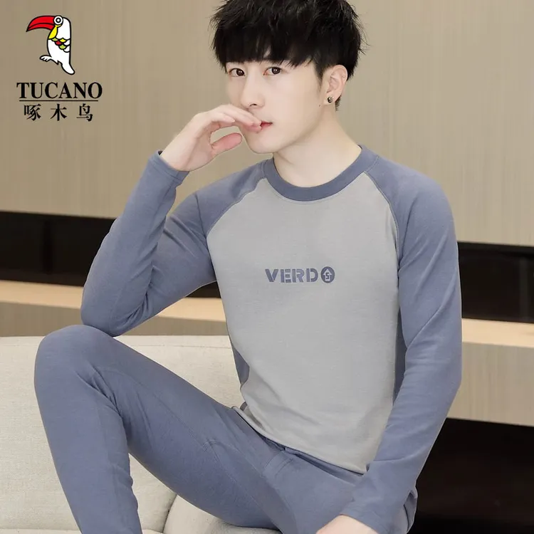 TUCANO/啄木鳥青少年学生保暖内衣男士冬季内穿打底秋衣秋裤套装