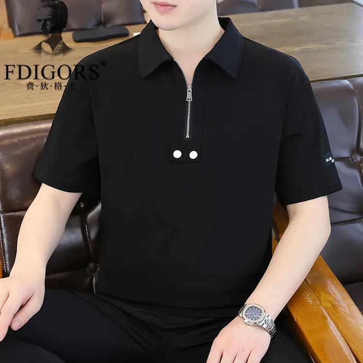 FDIGORS/费狄格士新款短袖男t恤夏季2025青年百搭成熟稳重休闲
