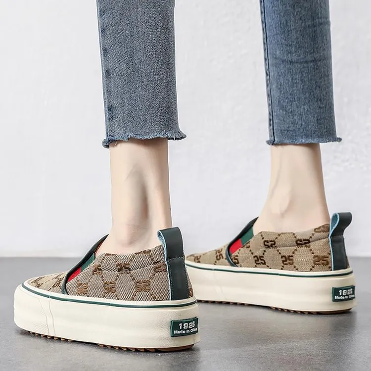 【澳门专柜正品】春季爆款软底懒人一脚蹬乐福鞋女款时尚气质厚底松