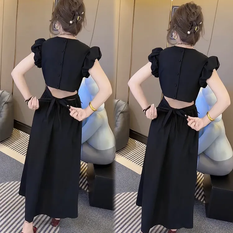 2025夏季新款时尚显瘦气质网红高档洋气女高级百搭宽松大码连衣裙