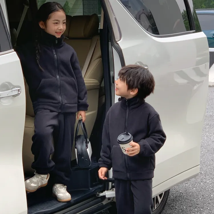 【很好穿的全家福】秋冬季奥利绒加绒加厚款女童男童青少年家居服