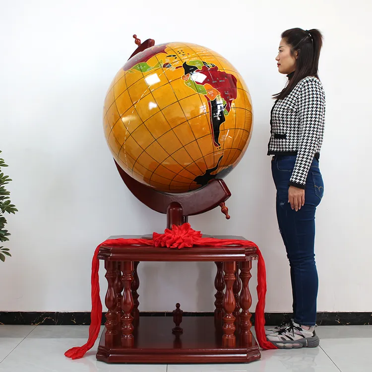 纯铜地球仪摆件办公室客厅装饰品毕业送学校酒店公司开业庆典礼品