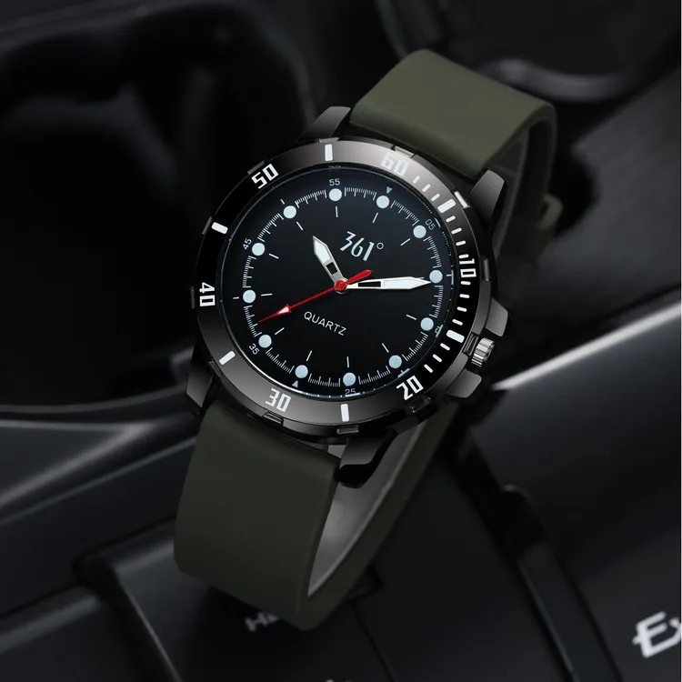 361°手表男生小学生初高中学生考试专用指针式潮流静音防水石英表