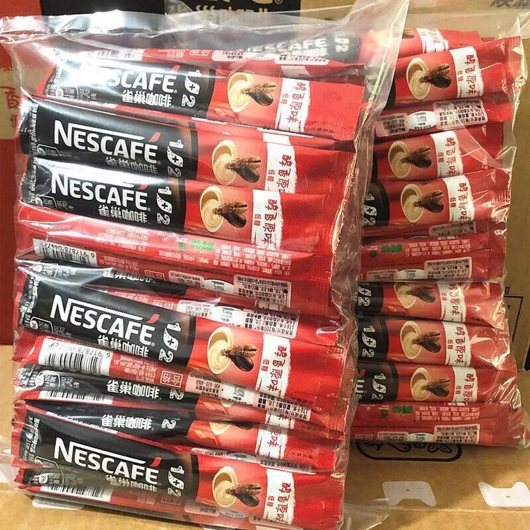 雀巢原味低糖微研磨咖啡速溶咖啡三合一奶香15g*20条咖啡粉提神